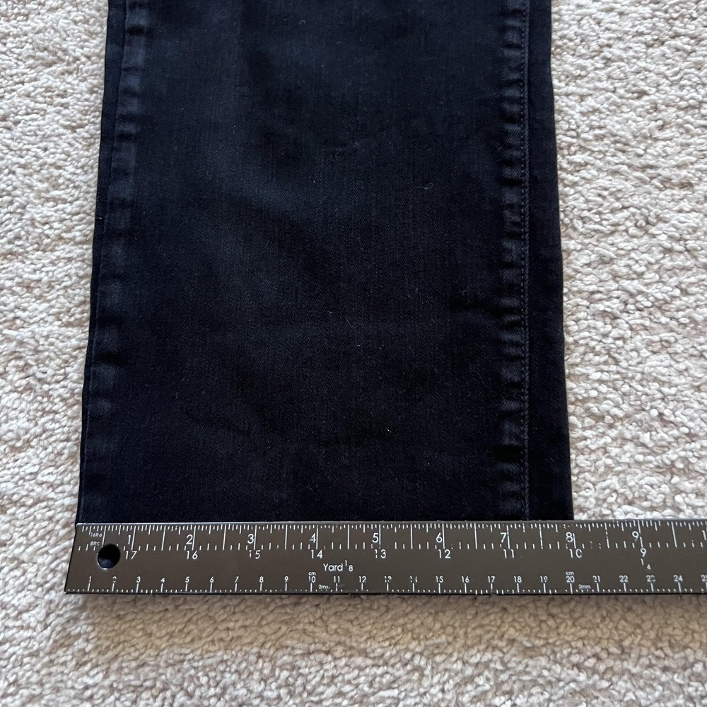 Aviator Stretch Straight Fit Jeans Mens 36 Black Dark Wash Denim Made USA - Picture 14 of 15